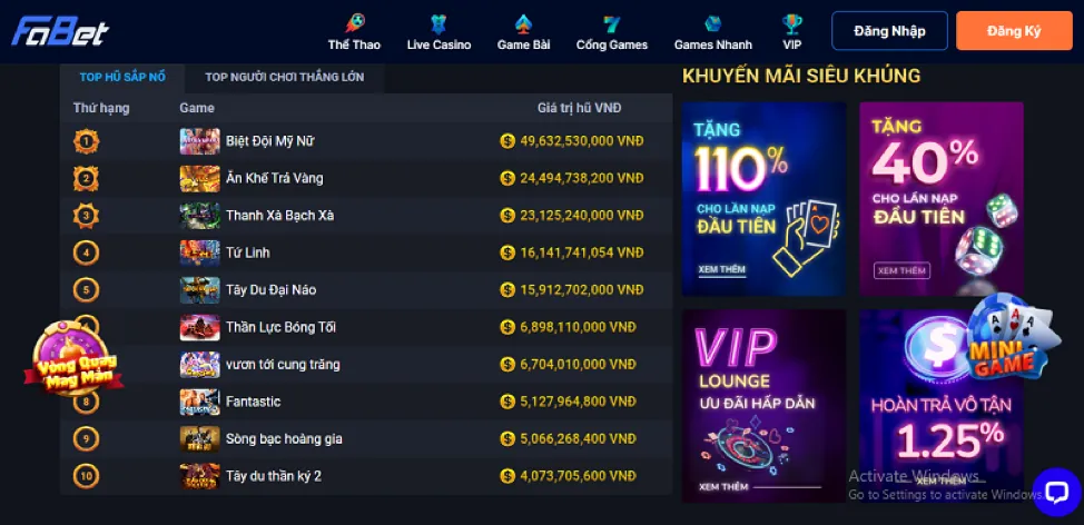 Bài viết về khuyến mãi 898bet